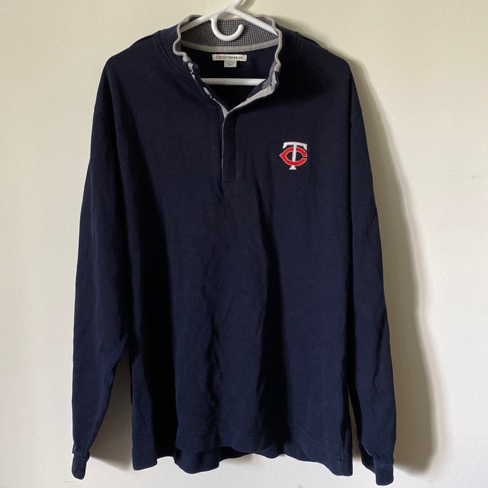 Minnesota Twins Cutter & Buck Sweater Quarter Zip XLT